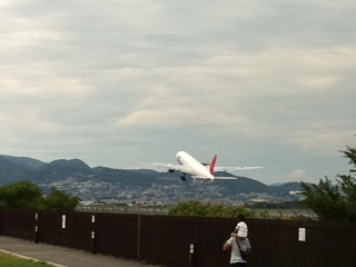 飛行機見学