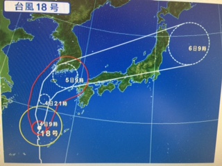 今年は台風が多いですね