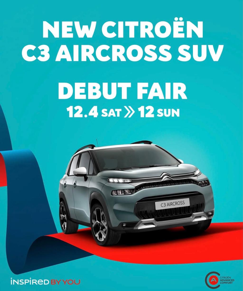 NEW　C3　AIRCROSS　SUV　DEBUT　FAIR。